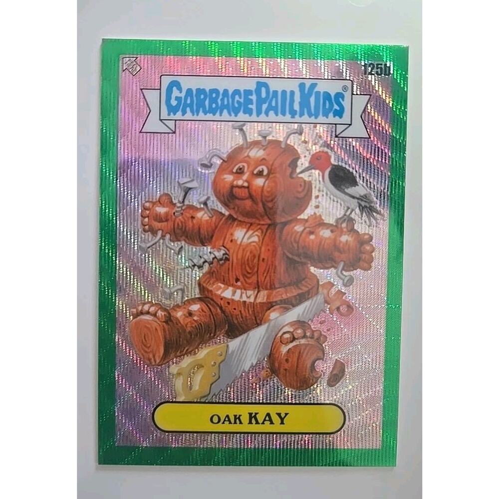 Garbage Pail Kids OAK KAY 125b (2021 GPK Chrome Series 4) Green Parallel 116/299